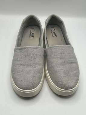 TOMS Kameron Platform Slip-On Sneaker Drizzle Grey Women's Size 10